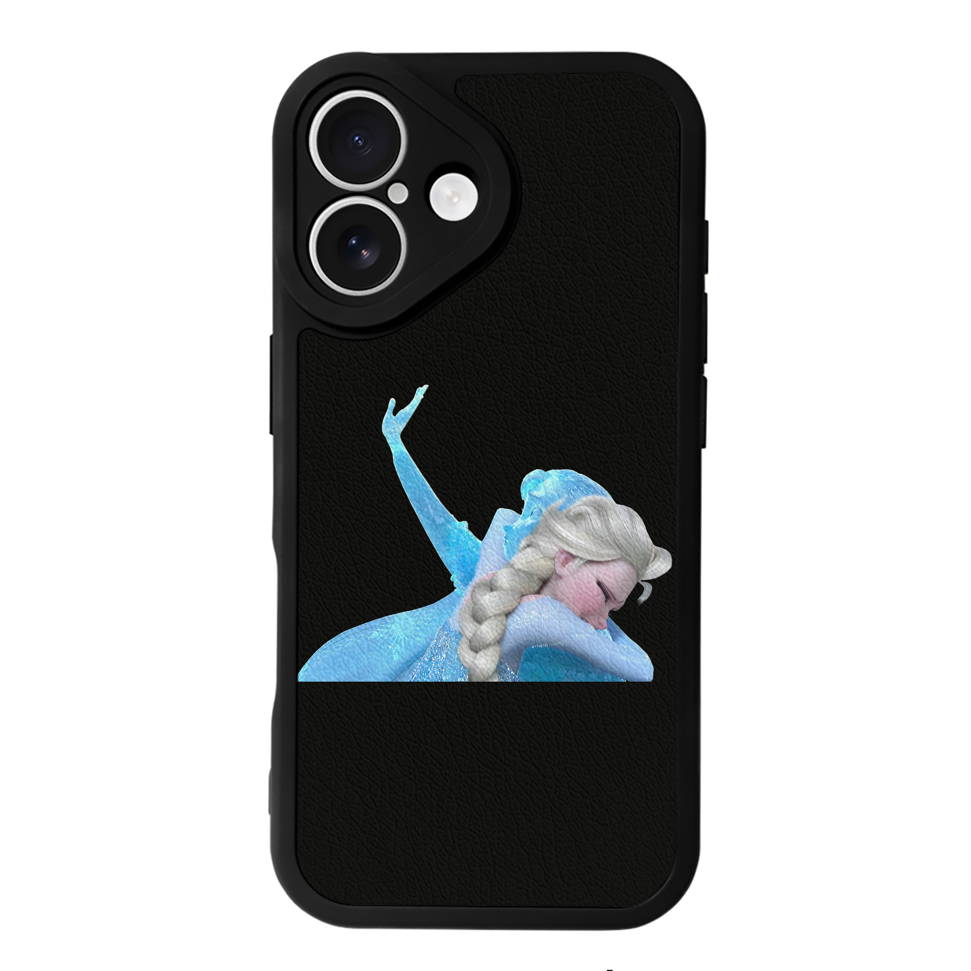 （画像用） アナと雪の女王 アンナ エルサ Frozen Anna Elsa 【iPhone 16シリーズ対応】シリコンスマホケース（レザー調） 材質：シリコン